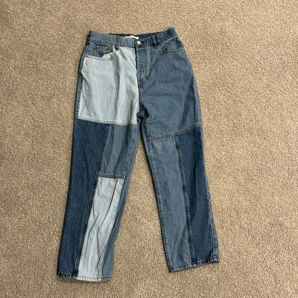 Pacsun High Rise Color Block Jeans